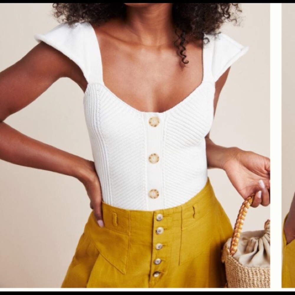 Flutter sleeve sweater tank